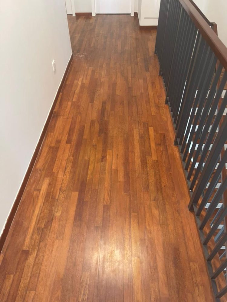 Entrance hallway after post-renovation cleaning by Ultra Cleaning