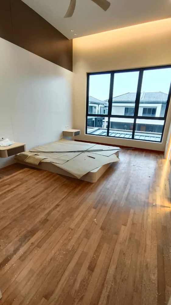 Master bedroom after post-renovation cleaning by Ultra Cleaning